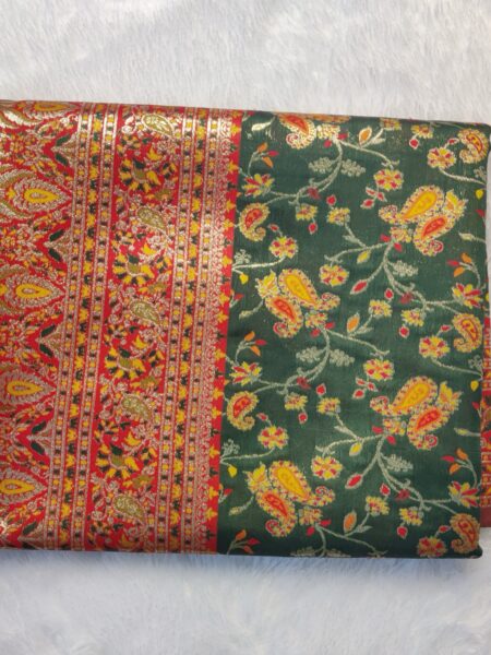 Pari Meena Pashmina Silk Saree with Floral Print
