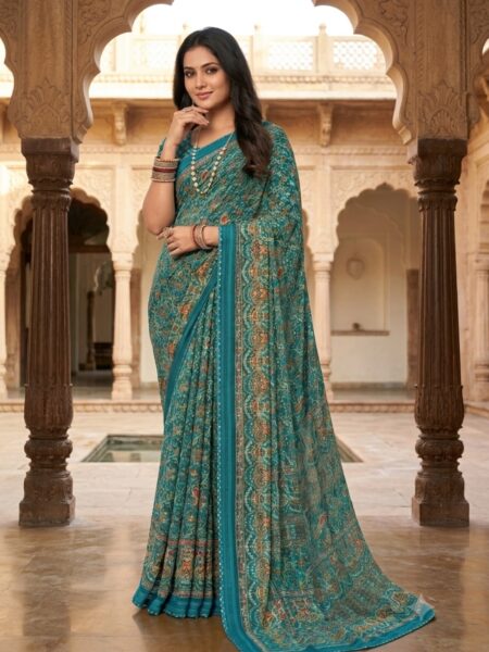 Weightless Chiffon Saree - Pearl Collection